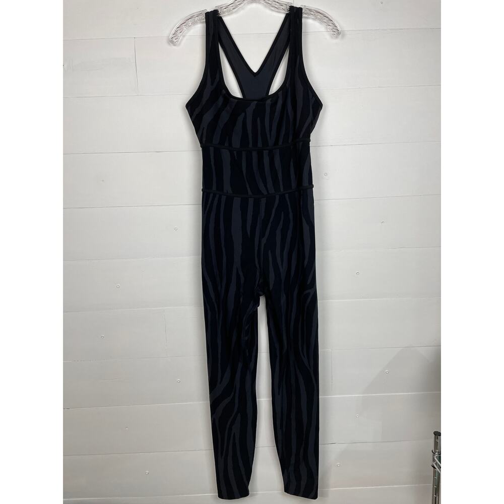 Diane von Furstenberg x Target Zebra Racerback Full Lgth Bodysuit Jumpsuit M EUC